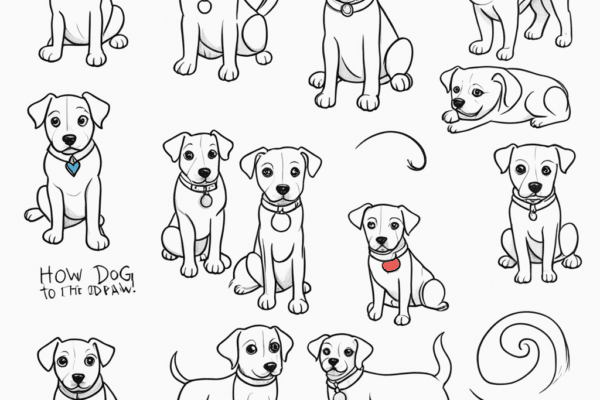 how to draw a dog